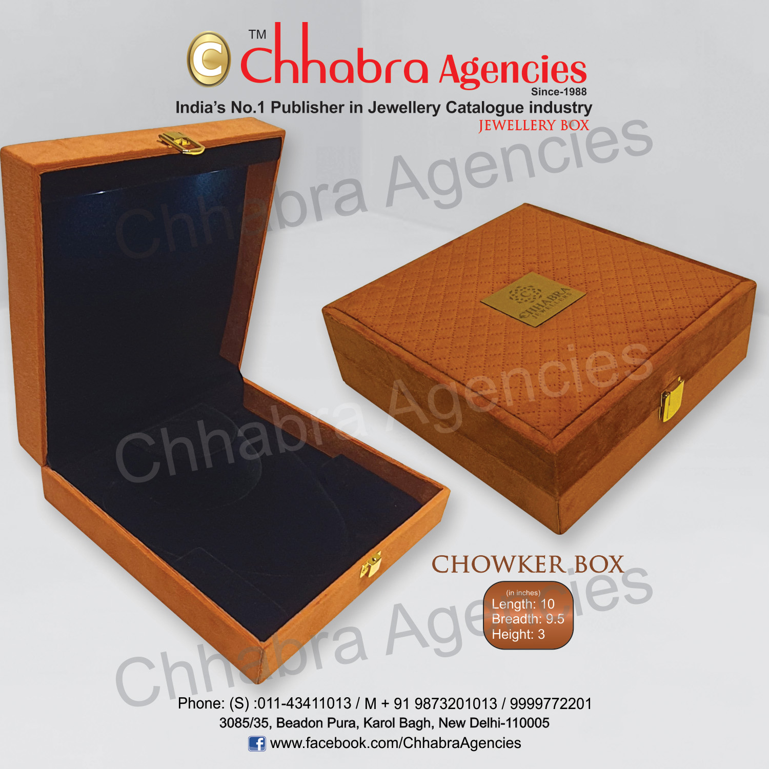 Chowker Set  Box 10"x9.5"